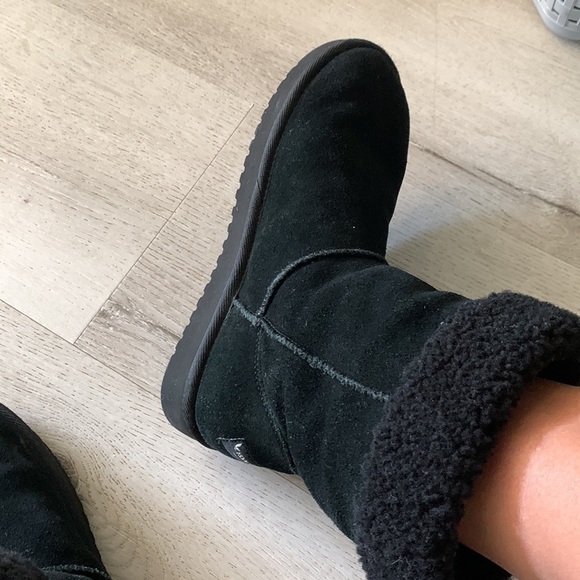 Koolaburra By Ugg Sulana Short Womens Insulated Winter Snow Boots Size 8 Black - Picture 8 of 11